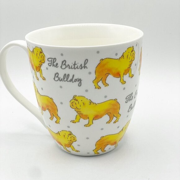 Milly Green The British Bulldog Graphic Coffee Tea Large Mug 20oz Made England - Picture 1 of 9